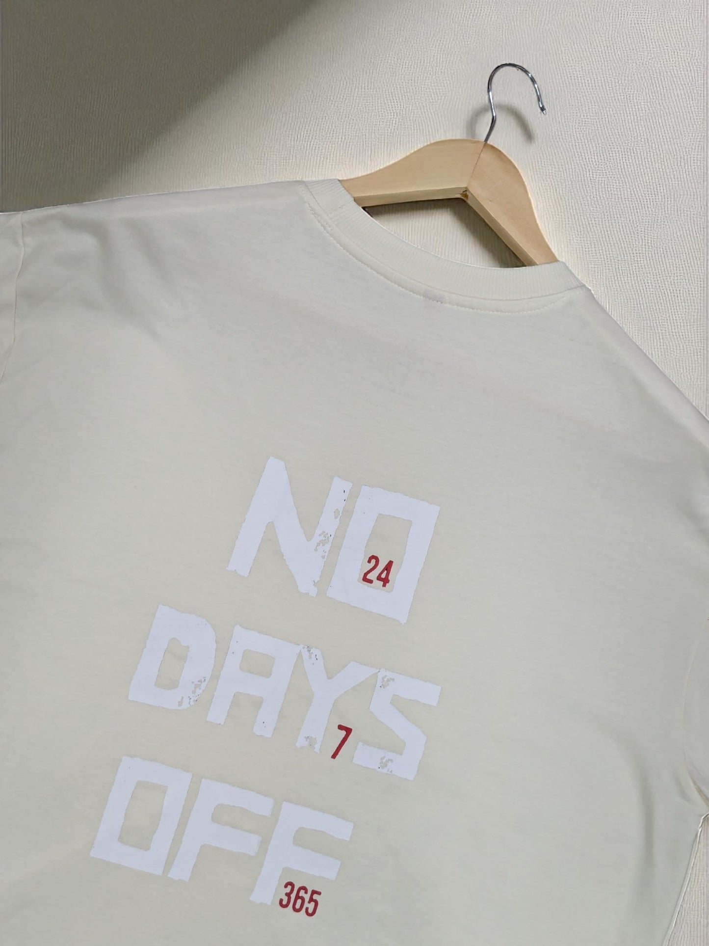 Oversized drop shoulders pure cotton with gym aesthetics