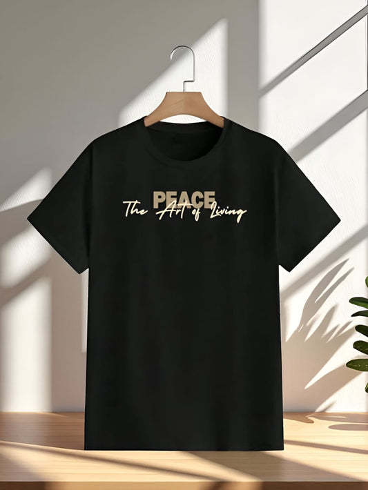 Peace-The art of living  pure cotton Oversized Tee.