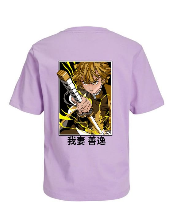 Zenitsu| Demon Slayer | Oversized pure comfort premium cotton Tee.