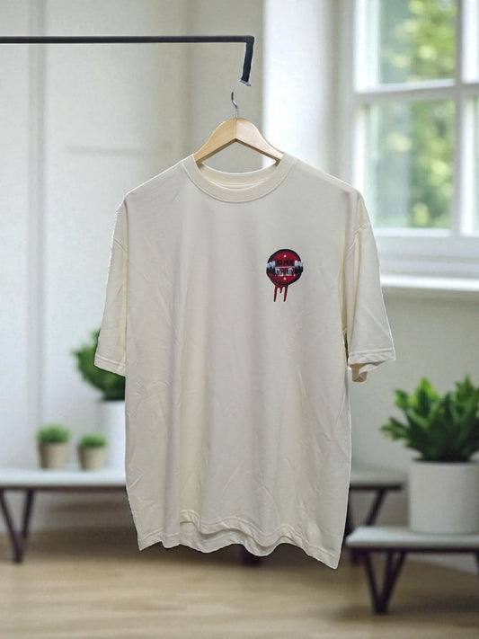 Oversized drop shoulders pure cotton with gym aesthetics