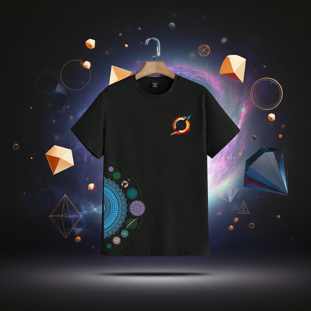 Aesthetic chakras Tee, Drop shoulders fit.