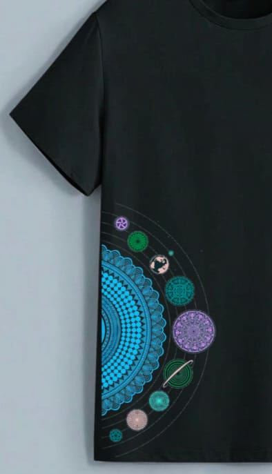 Aesthetic chakras Tee, Drop shoulders fit.