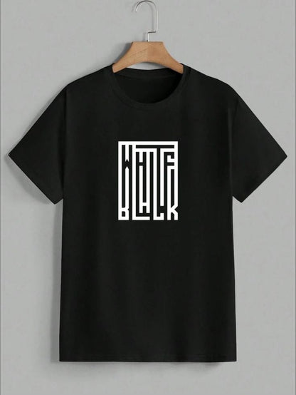 Asthetic print Oversized biswash Tee