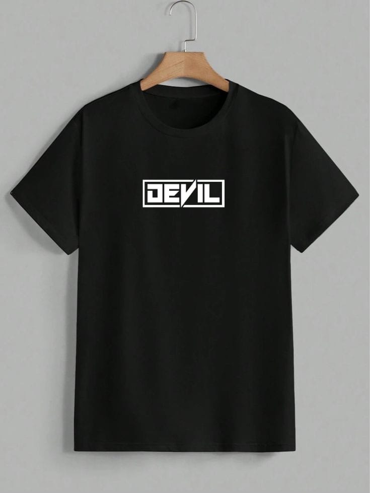 Devil Print oversized Tee
