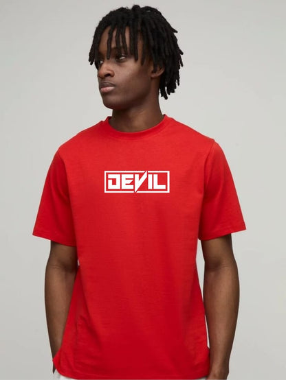 Devil Print oversized Tee