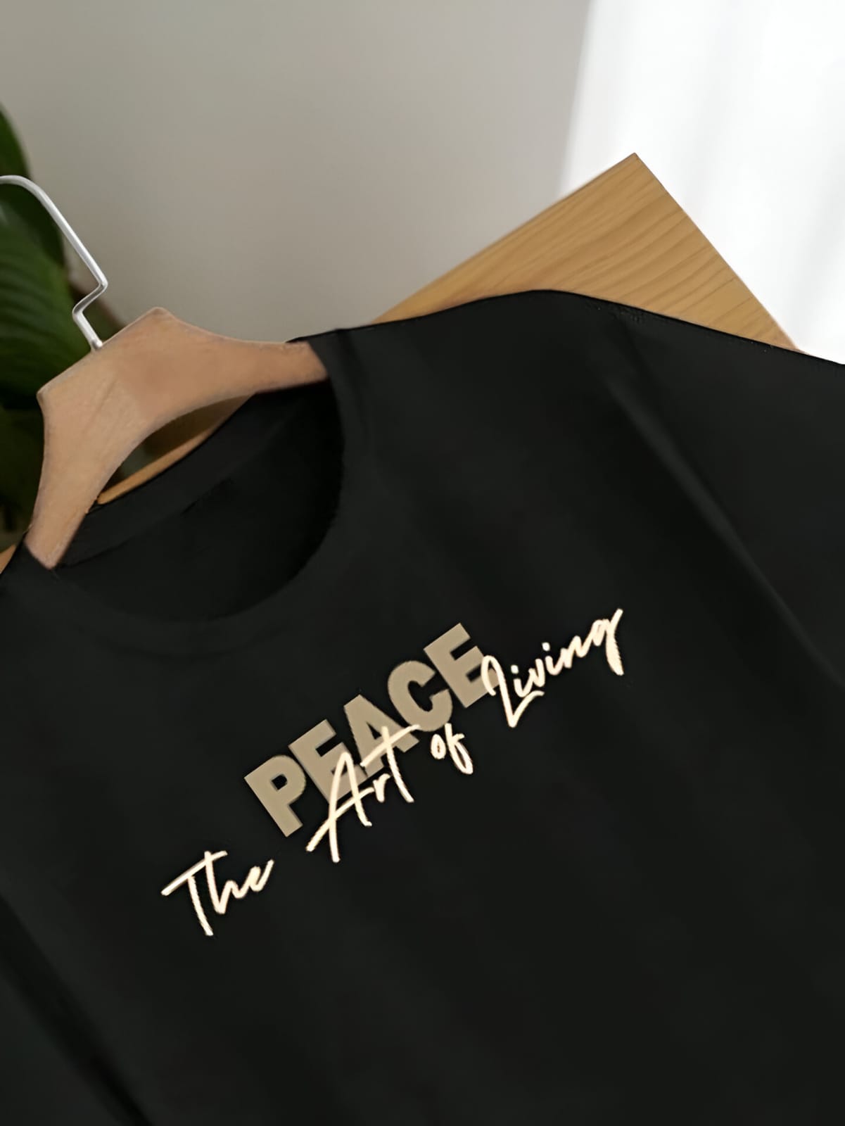 Peace-The art of living  pure cotton Oversized Tee.
