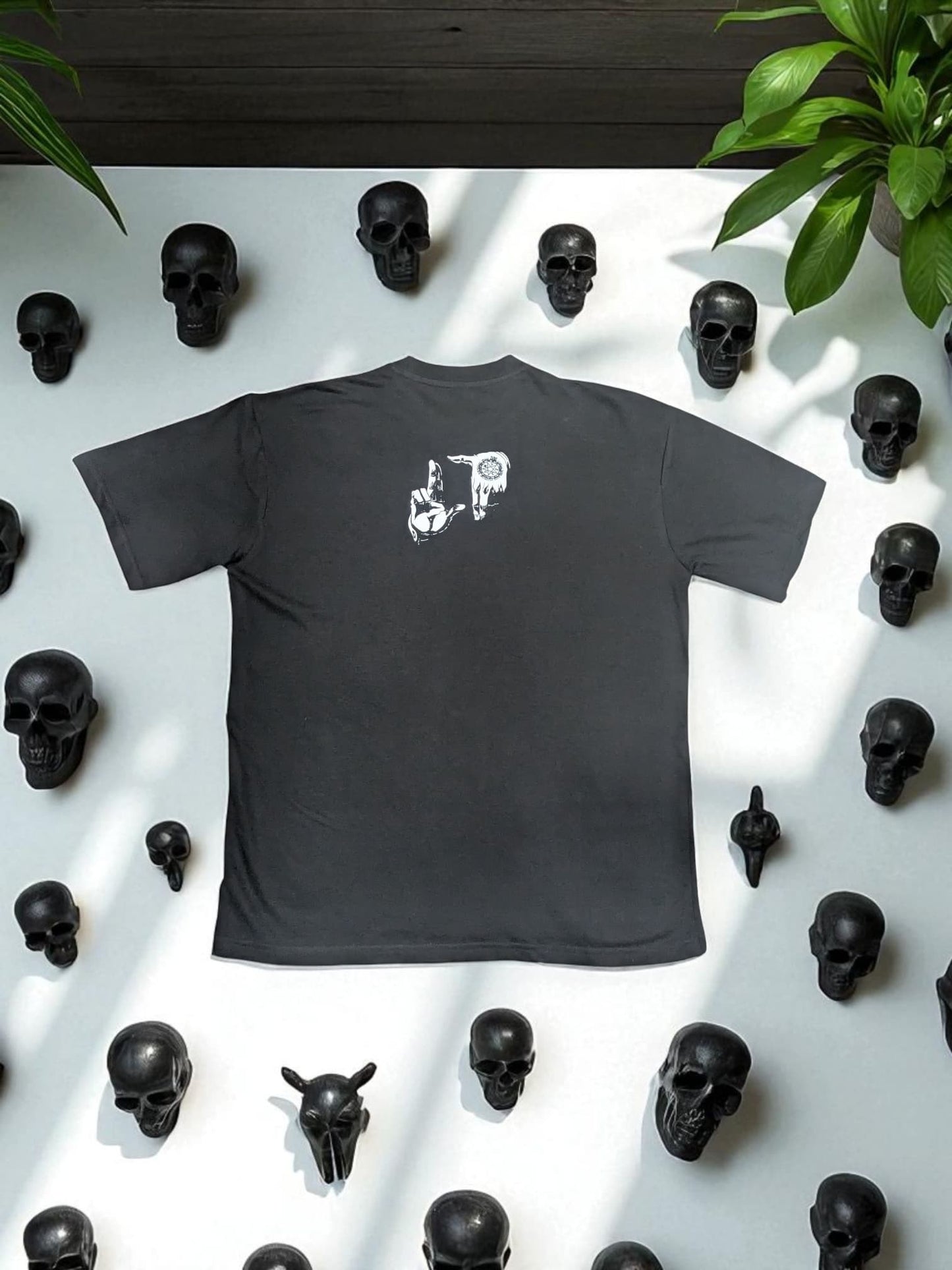 Cotton oversized tshirts with Asthetic  Skull design