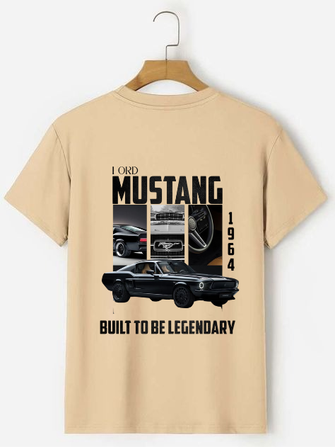 Mustang oversized tshirt | premium Biowash cotton for clear comfort.