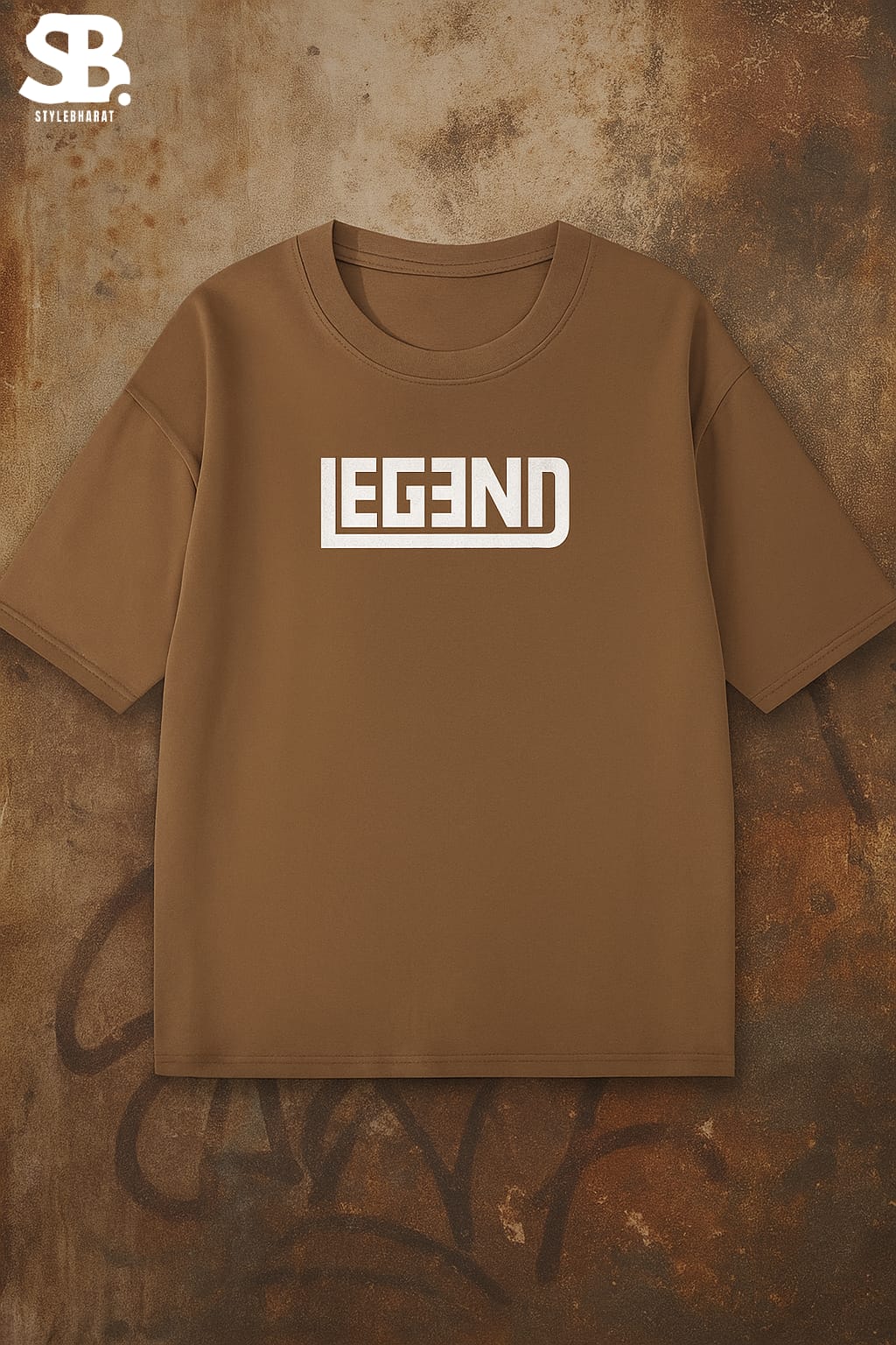 Gym wear oversized drop shoulders. Cotton Tee.