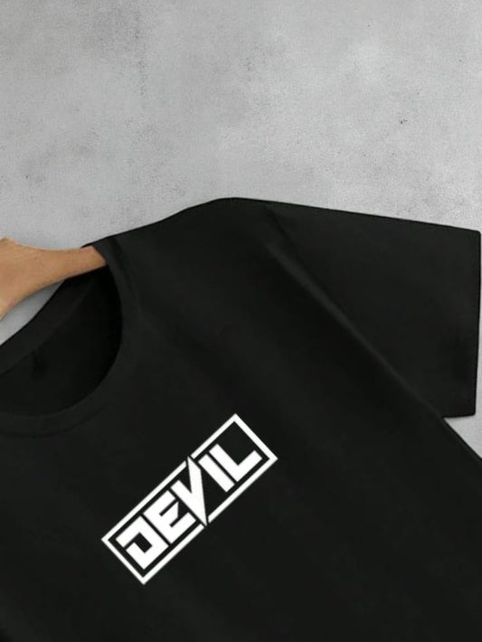 Devil Print oversized Tee